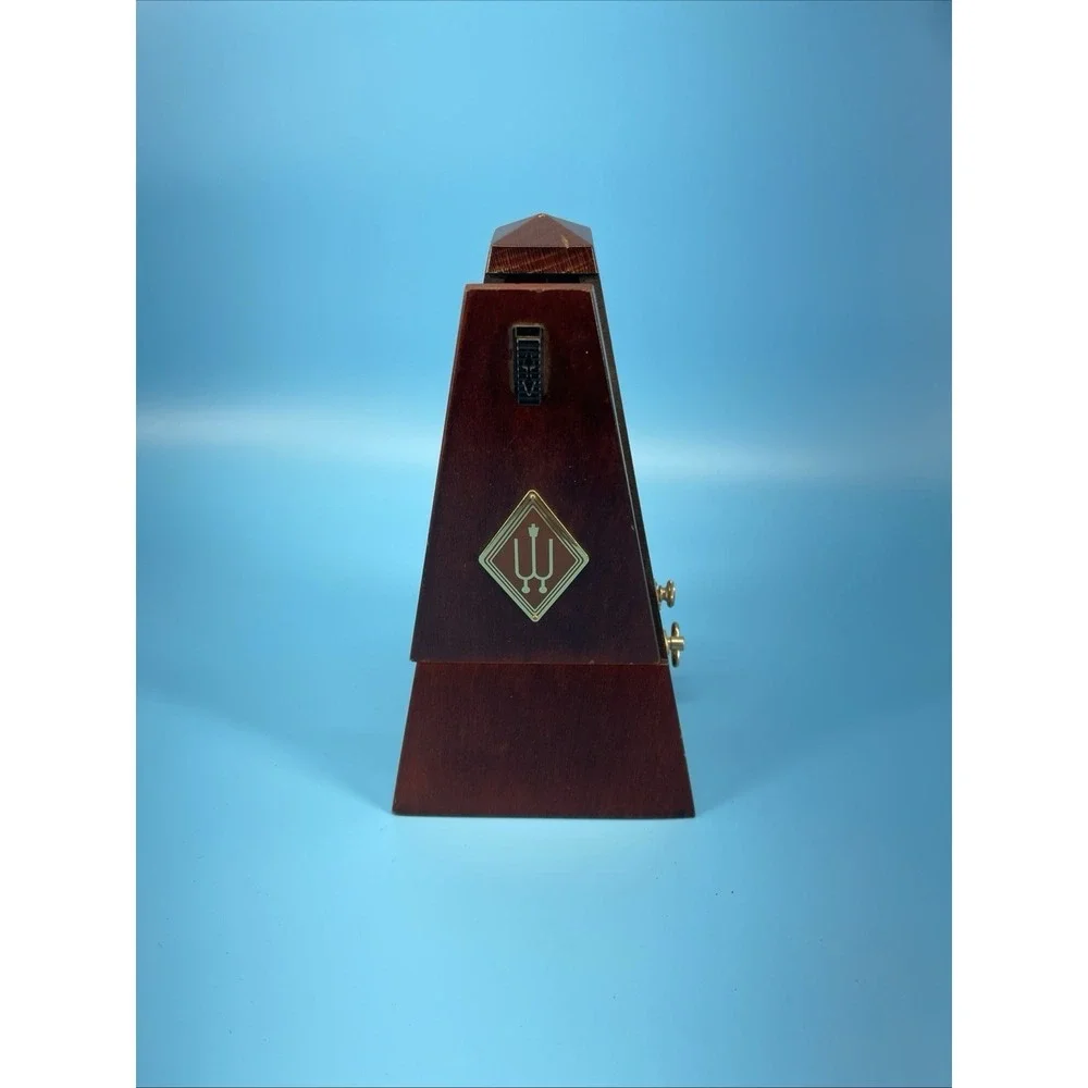 Vintage Wittner Metronome Wood Windup Made In Germany.Works Perfectly